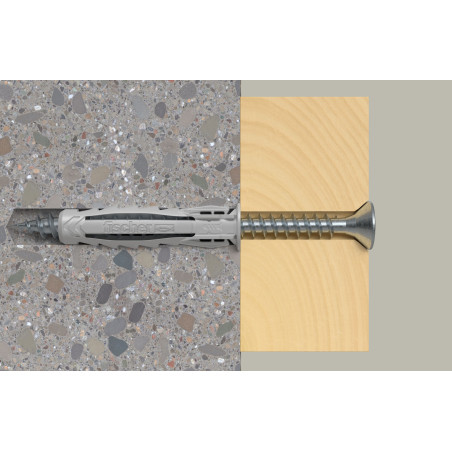 1 x Taco de expansión Fischer SX MÁS 6X30 Nylon