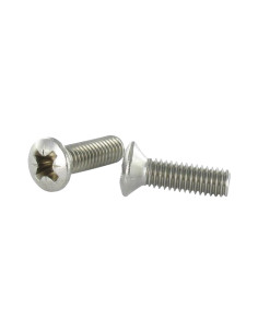 Tornillo metales Inoxidable A2 cabeza fresada abombada...