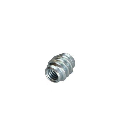 1 x Inserto sin ranura Acero cincado blanco M6 10X12