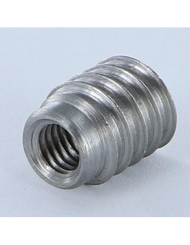 1 x Inserto Acero bruto hexagonal hueco M8 14X18