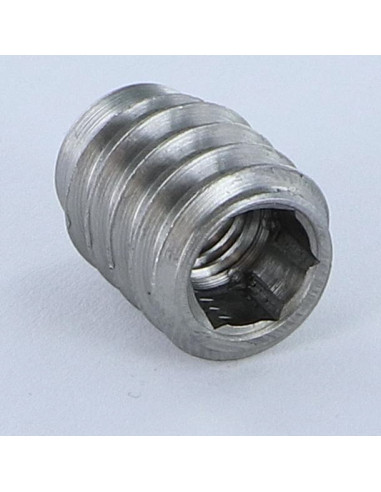 1 x Inserto Acero bruto hexagonal hueco M8 14X18