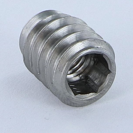 1 x Inserto Acero bruto hexagonal hueco M8 14X18