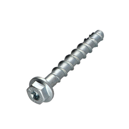 1 x V. BETON cabeza hexagonal FISCHER ULTRACUT FBS II 8X55 8-14 TORX T40 S13 Acero cincado blanco