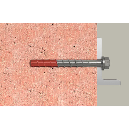 1 x Tornillo hormigón cabeza hexagonal FISCHER ULTRACUT FBS II A NOSOTROS 12X160 Inoxidable A4