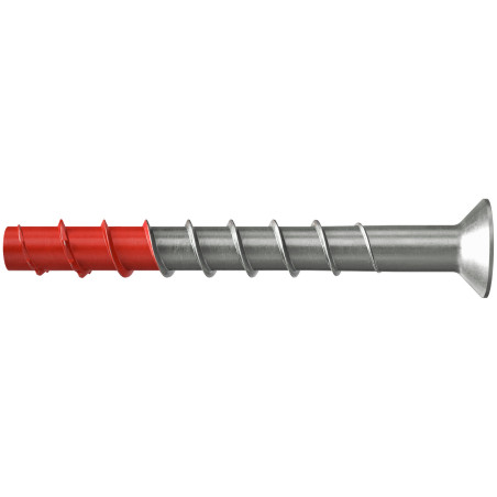 1 x Tornillo hormigón cabeza fresada/testa svasat FISCHER ULTRACUT FBS II SK 10X100 Inoxidable A4