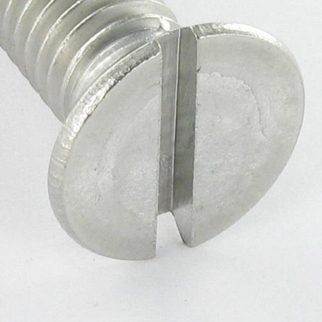 1 x Tornillo metales Inoxidable A2 cabeza fresada/testa svasat ranura M2X10 microtornillo
