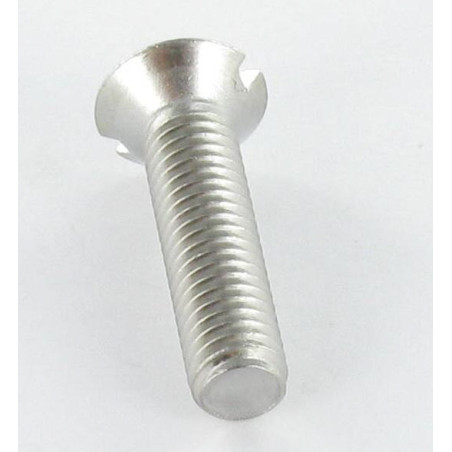 1 x Tornillo metales cabeza fresada abombada ranura M2X3.5 Acero bruto microtornillo