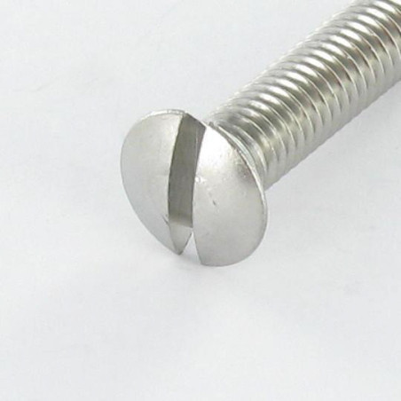 1 x Tornillo metales cabeza fresada abombada ranura M2X3.5 Acero bruto microtornillo