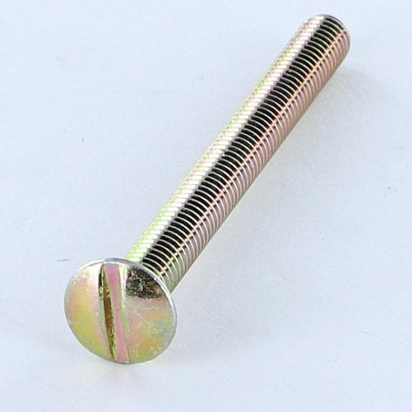 1 x Tornillo metales cabeza fresada abombada ranura M4X20 Bicromato