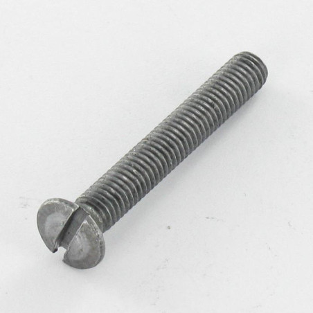 1 x Tornillo metales cabeza fresada abombada ranura M4X65 diámetro de cabeza: 7.9 resalte exterior Acero bruto