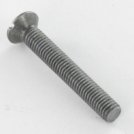 1 x Tornillo metales cabeza fresada abombada ranura M4X65 diámetro de cabeza: 7.9 resalte exterior Acero bruto