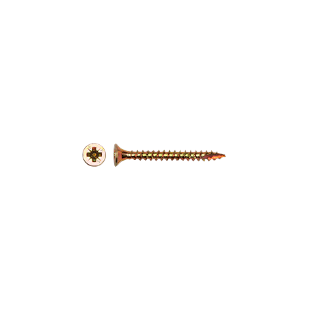 1 x Tornillos para madera TEKOR cabeza fresada/testa svasat Pozi PZ4 5X70 roscado total cut punta antihendidura tipo 17