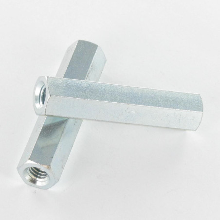 1 x Tirante hexagonal 10X45 M6 Acero cincado blanco