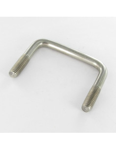 Estribo fondo recto o plano 50X65X50 M10/25/25 Inox