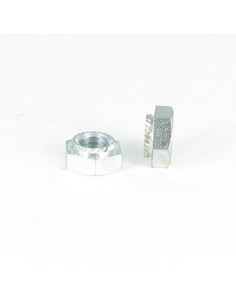 Tuerca hexagonal con ESTRUJAR 8 Acero cincado blanco