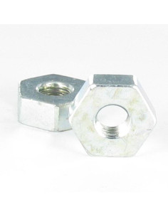 Tuerca Acero cincado blanco hexagonal M12 grosor 10.5 en...