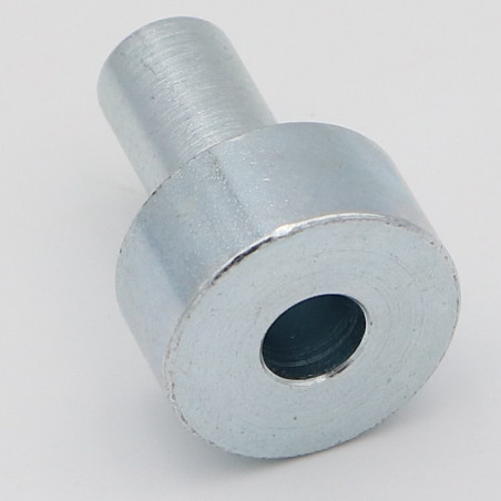 1 x Tirante cabeza 24X33 perforado 8 Acero cincado blanco