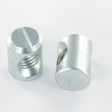 1 x Parcela dividida 10X14 M6 CENTRO Acero cincado blanco