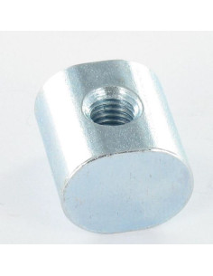 TRAMA oval 20X14X18 M7 Acero cincado blanco 2