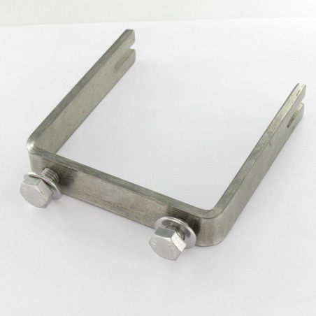 1 x Estribo fondo recto o plano 90X90X902 con MUESCA Inox