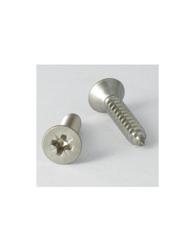 1 x Tornillo chapa cabeza fresada/testa svasat...