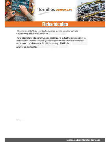 1 x Tornillo metales cabeza cilíndrica T6...