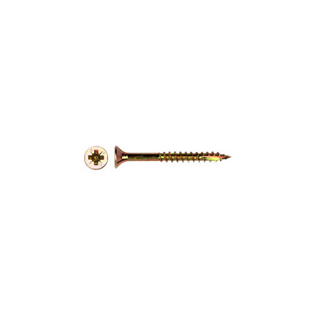 1 x Tornillos para madera TEKOR cabeza fresada/testa svasat Pozi PZ4 5X40 roscado parcial cut punta antihendidura tipo 17