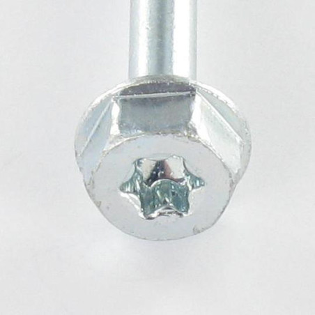 1 x Tornillo para marcos TEKOR cabeza hexagonal cut punta antihendidura tipo 17 8X80 TORX T40 Zincado cr3 96 hbs sin