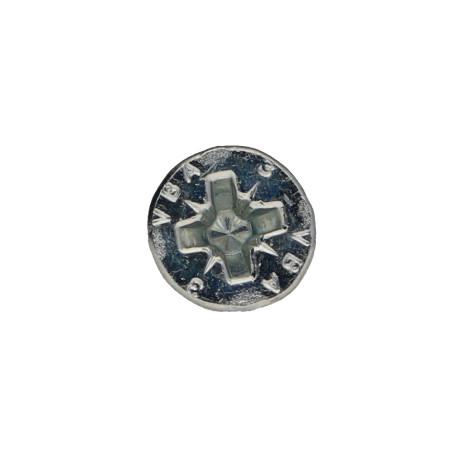 1 x Tornillo madera aglomerado VBA3 cabeza fresada/testa svasat Pozi 4X25 Acero cincado blanco