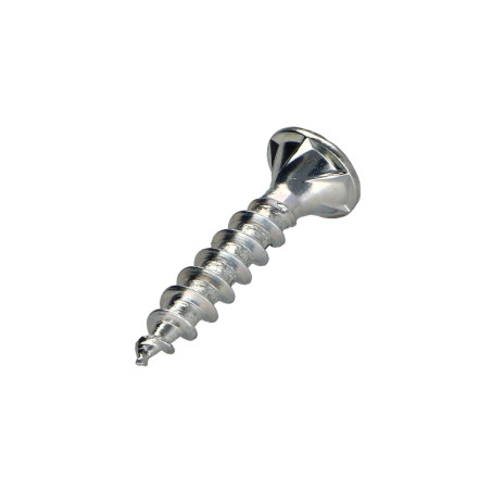 1 x Tornillo madera aglomerado VBA3 cabeza fresada/testa svasat Pozi 4.5X20 Acero cincado blanco