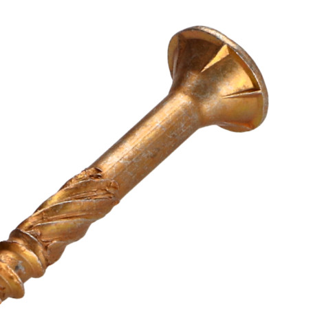 1 x Tornillo madera aglomerado VBA3 cabeza fresada/testa svasat Pozi 6X70 Acero cincado blanco