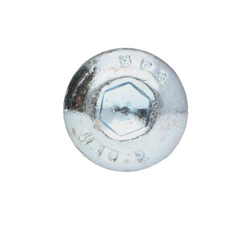 1 x Tornillo metales Cabeza Abombada con Hueco hexagonal M8X90 roscado parcial clase 10.9 llave de 5 Acero cincado