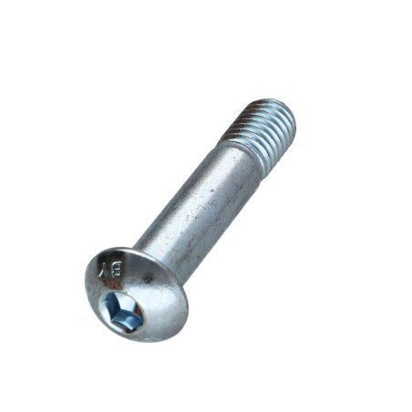 1 x Tornillo metales Cabeza Abombada con Hueco hexagonal M10X50 roscado en 13 clase 10.9 llave de 6 Acero cincado
