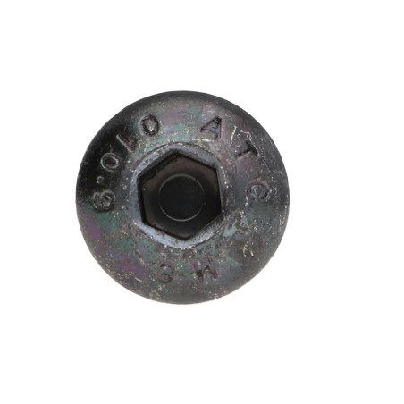 1 x Tornillo metales Cabeza Abombada con Hueco hexagonal M8X40 roscado en 32 clase 10.9 llave de 5 Acero bruto