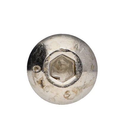 1 x Tornillo metales Cabeza Abombada con Hueco hexagonal M10X60 roscado en 32 clase 10.9 llave de 6 Acero