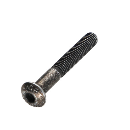 1 x Tornillo metales Cabeza Abombada con Hueco hexagonal M5X45 roscado parcial clase 10.9 llave de 3 Acero cincado negro