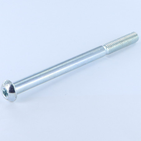 1 x Tornillo metales Cabeza Abombada con Hueco hexagonal M8X110 roscado en 32 clase 10.9 llave de 5 Acero cincado
