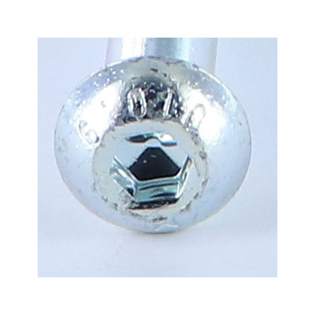1 x Tornillo metales Cabeza Abombada con Hueco hexagonal M8X110 roscado en 32 clase 10.9 llave de 5 Acero cincado