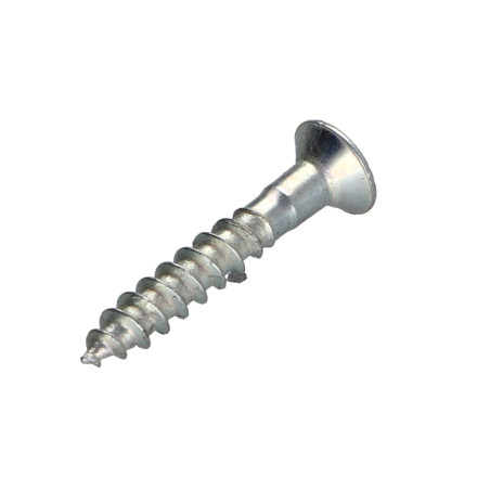 1 x Tornillo madera cabeza fresada/testa svasat Pozi PZ4 4X30 Acero cincado blanco