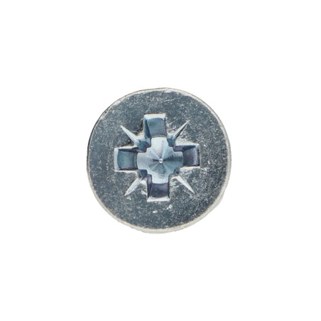 1 x Tornillo madera cabeza fresada/testa svasat Pozi PZ4 3.5X22 Acero cincado blanco