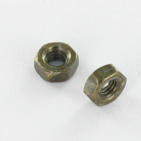 1 x Tuerca hexagonal M4 Acero bruto Verde OLIV