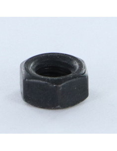 Tuerca hexagonal M6 clase 8 Acero cincado níquel negro...
