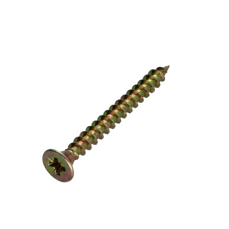 1 x Tornillo madera aglomerado PREMIUM cabeza fresada/testa svasat Pozi PZ4 4.5X45 Bicromato