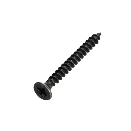 1 x Tornillo madera aglomerado PREMIUM cabeza fresada/testa svasat Pozi PZ4 4.5X45 Acero cincado negro