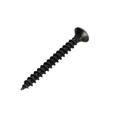 1 x Tornillo madera aglomerado PREMIUM cabeza fresada/testa svasat Pozi PZ4 4.5X45 Acero cincado negro