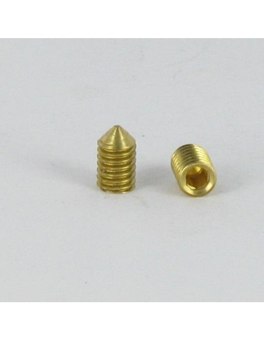 1 x Tornillo metales Latón sin cabeza seis...