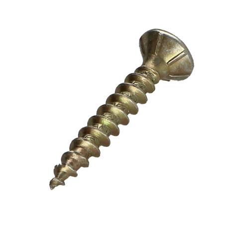 1 x Tornillo madera aglomerado VBA3 cabeza fresada/testa svasat dentado 4.5X30 TORX T20 Bicromato