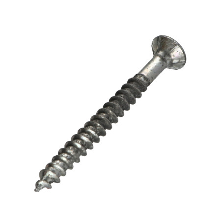 1 x Tornillo madera aglomerado VBA3 cabeza fresada/testa svasat dentado 8X80 roscado en 64 TORX T40 Acero cincado blanco