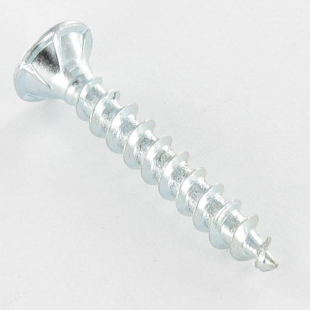 1 x Tornillo madera aglomerado VBA3 cabeza fresada/testa svasat dentado 8X220 roscado en 124 TORX T40 Acero cincado blanco