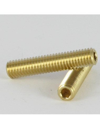1 x Tornillo metales Latón sin cabeza seis...